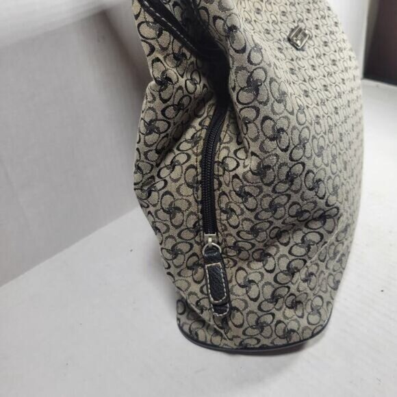 Rosetti Black & Gray Casual Everyday Cotton Blend Shoulder Bag and Coin Purse - Picture 4 of 16